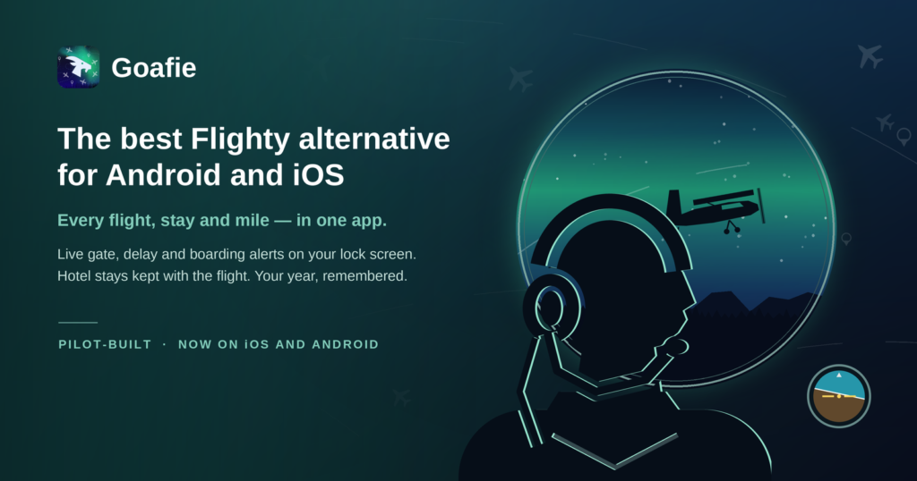 The best Flighty alternative for Android and iOS — built by someone who actually flies the plane.